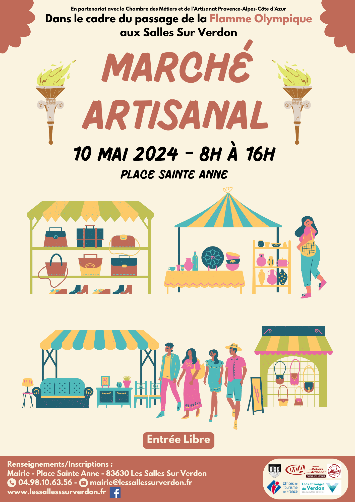 Affiche marché artisanal 10052024