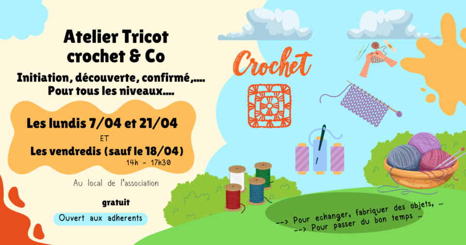 Atelier Tricot crochet & Co Avril