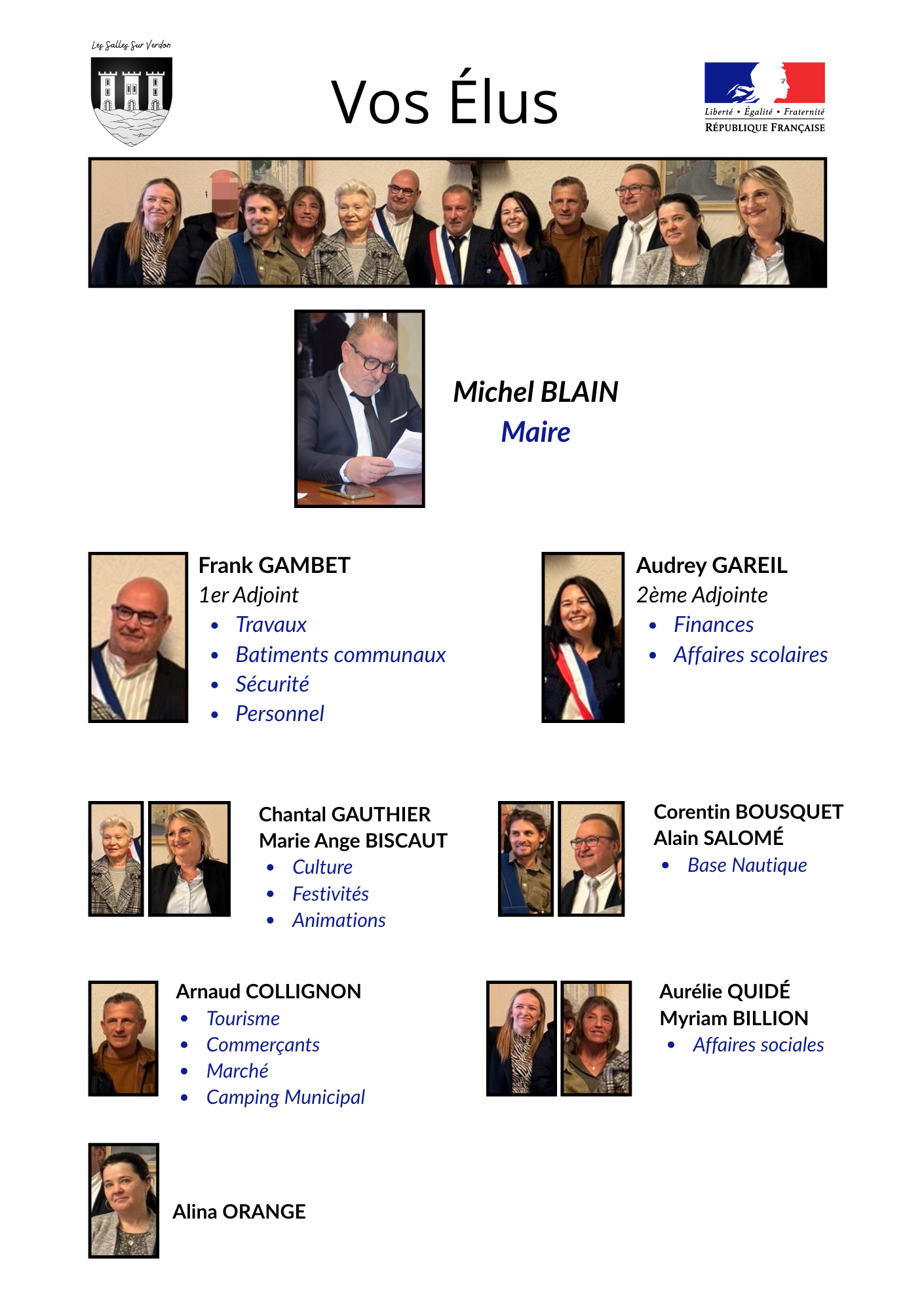 Vos élus